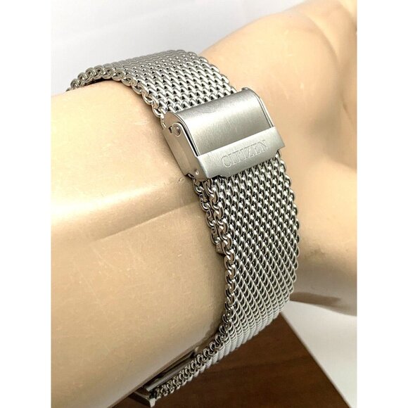 Citizen Men's Watch CX0000-71A Connected Bluetooth Mesh Band 42mm Silver Steel - Picture 10 of 14